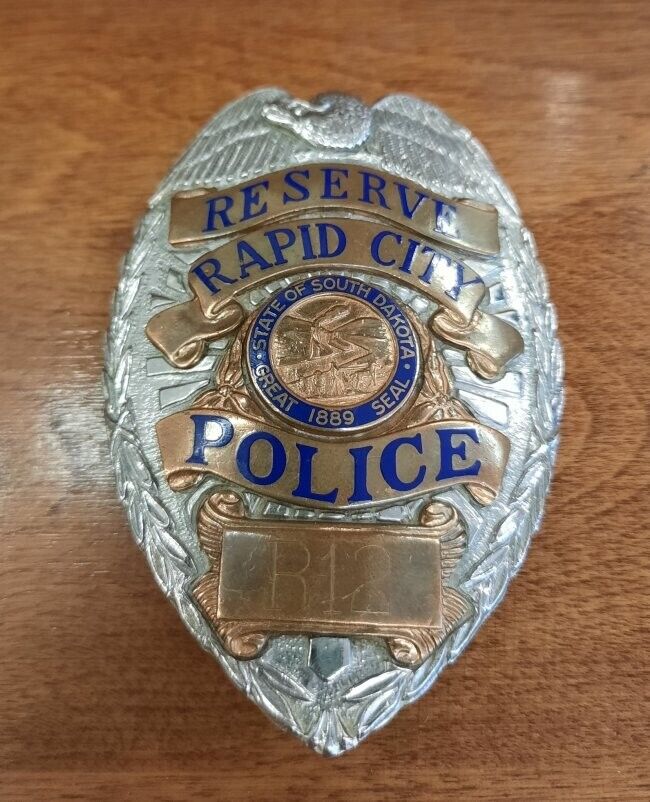Obsolete Vintage Rapid City South Dakota Police Badge No.55