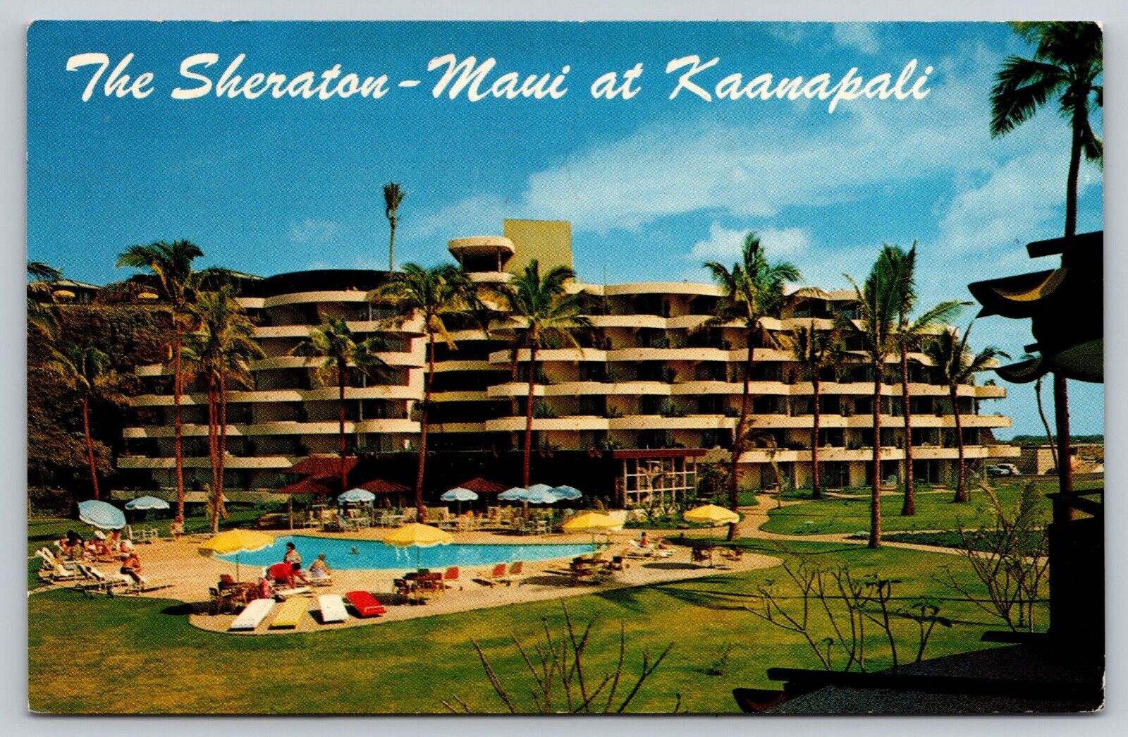 Postcard 1964 The Sheraton Hotel Maui at Kaanapali Hawaii