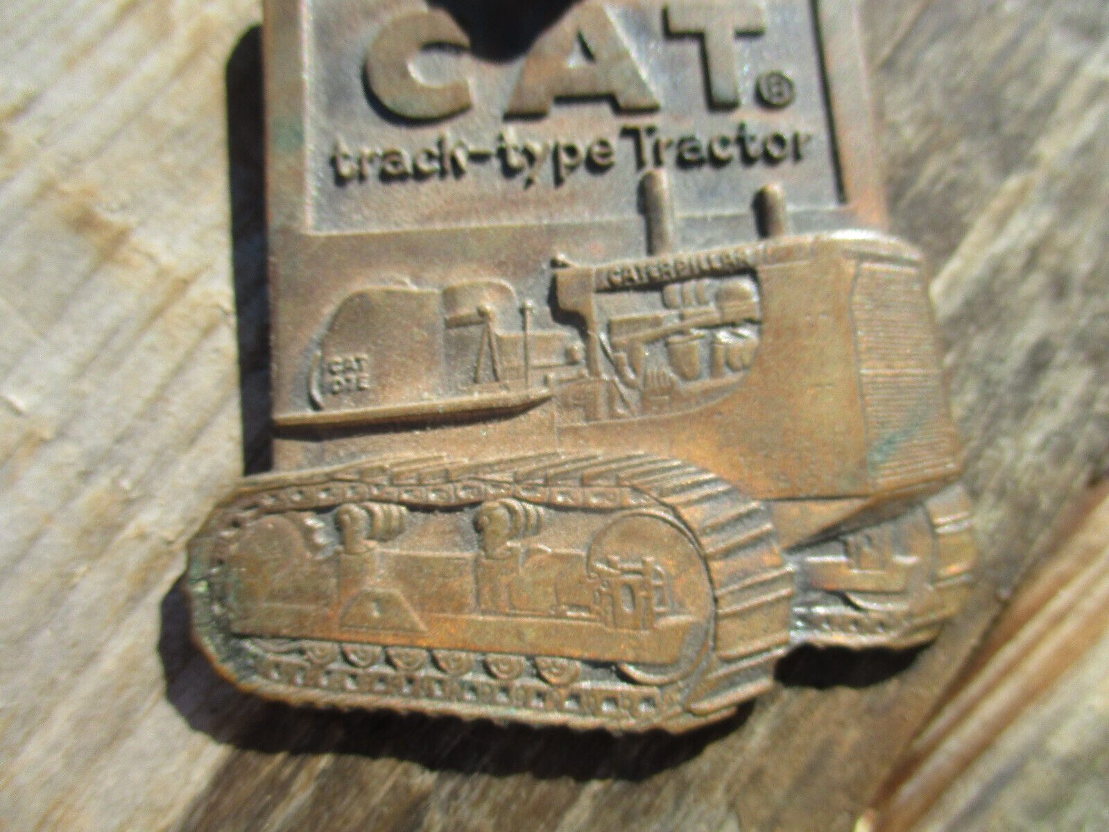 Vintage Caterpillar Watch Fob CAT D7-E  Track Type Tractor Construction