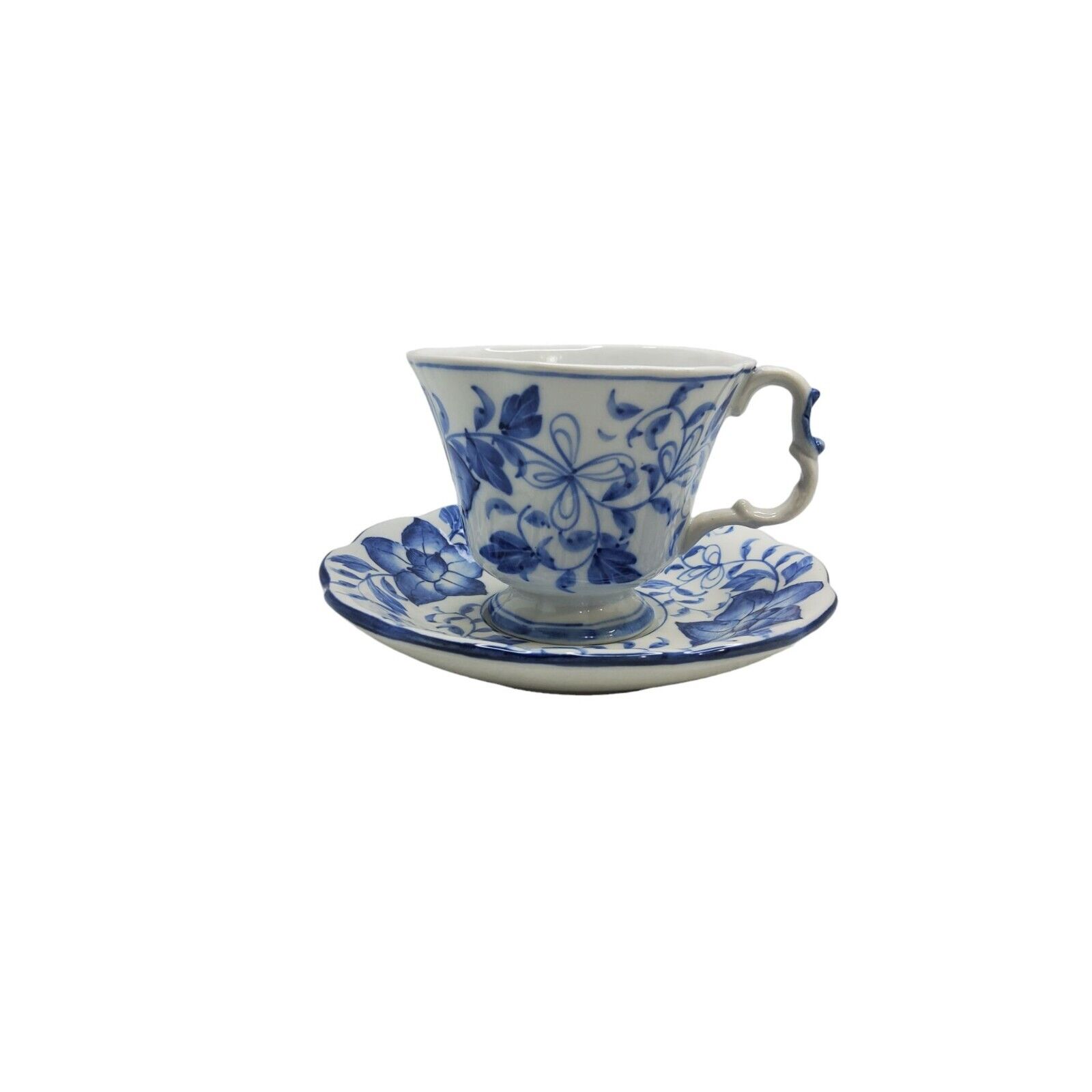 vintage andrea by sadek porcelain tea cup and saucer