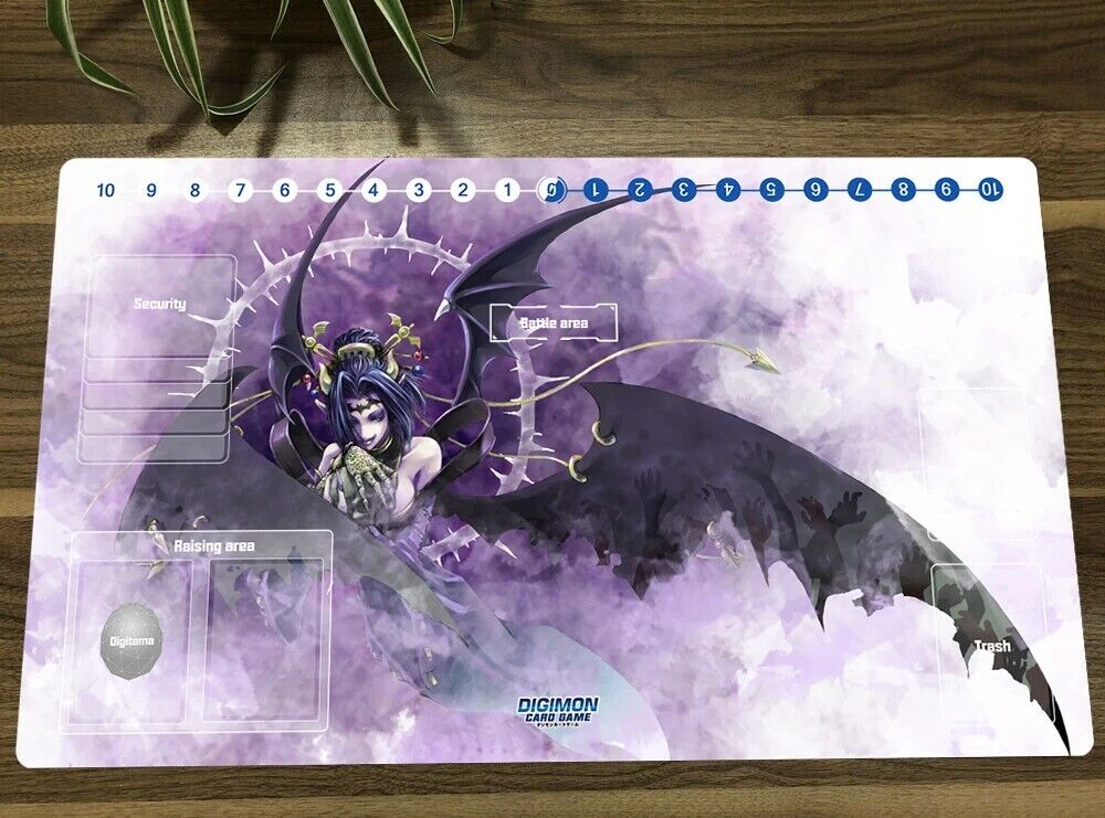 Digimon Duel Lilithmon Playmat DTCG CCG Mat Trading Card Game Mouse Pad Desk