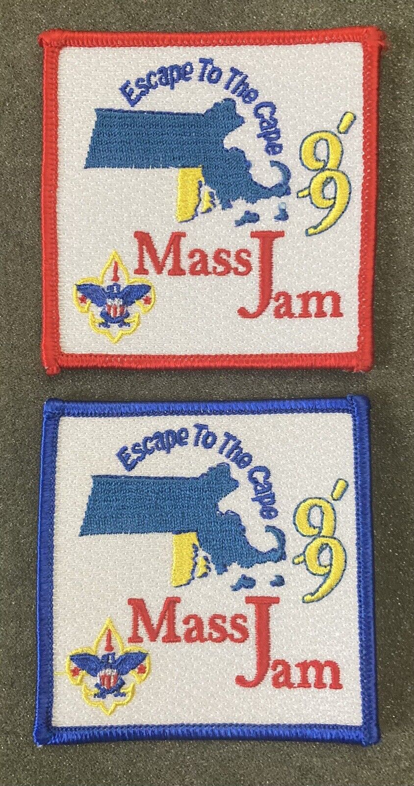 Mass Jam Old Colony Council 1999 Patches BSA