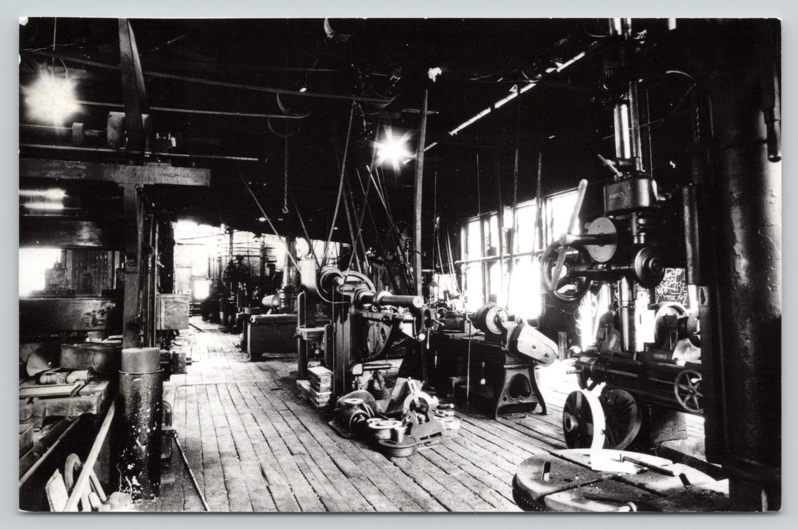 RPPC Postcard Machinery in Large Building/Mill? 1950s? A468