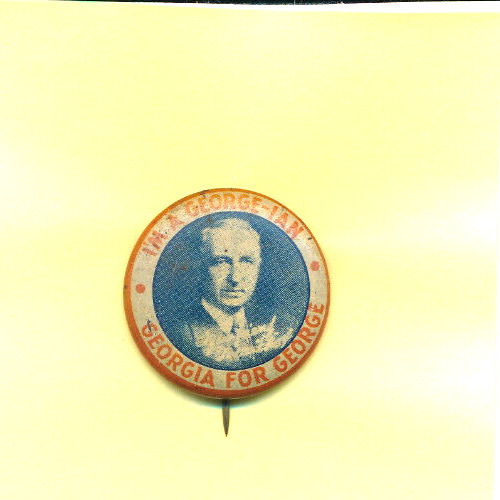 Scarce 1932 Walter George for US Senate Georgia GA campaign button