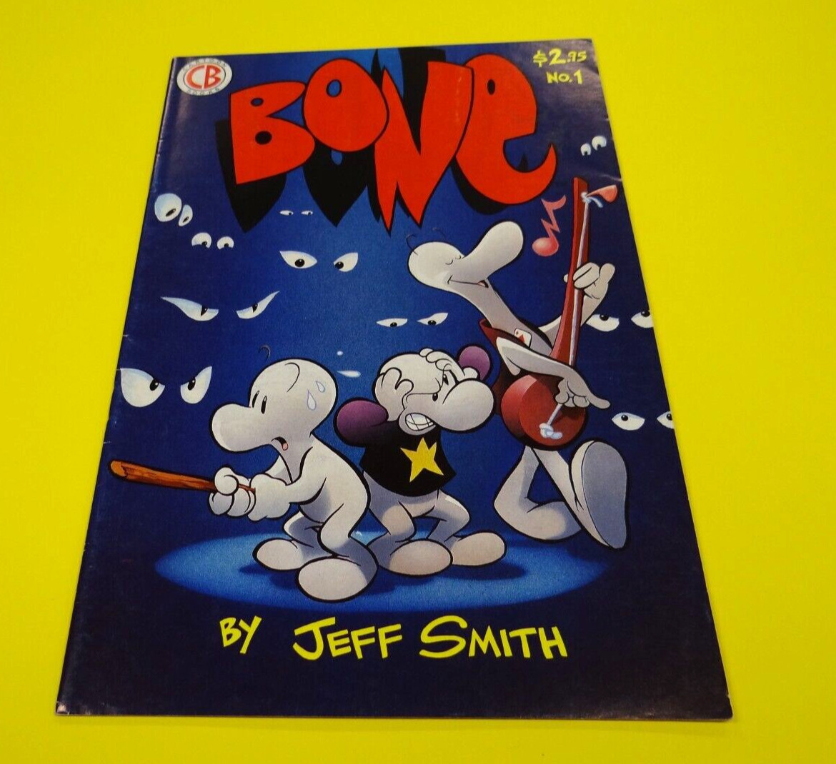 Bone #1 VG/FN 5.0-5.5 Cartoon Books Rare 1st Print 1991 Jeff Smith