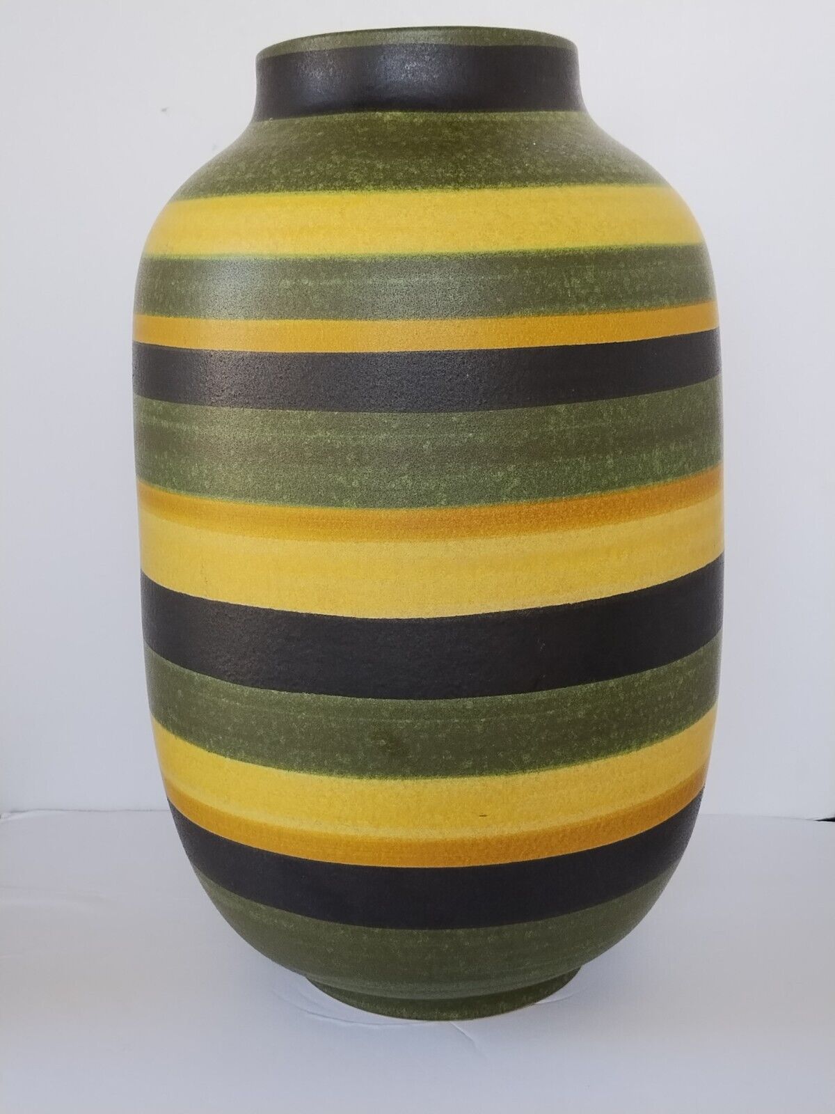 Giant Rare Signed Alvino Bagni Art Pottery Raymor Bitossi Italy Floor Vase