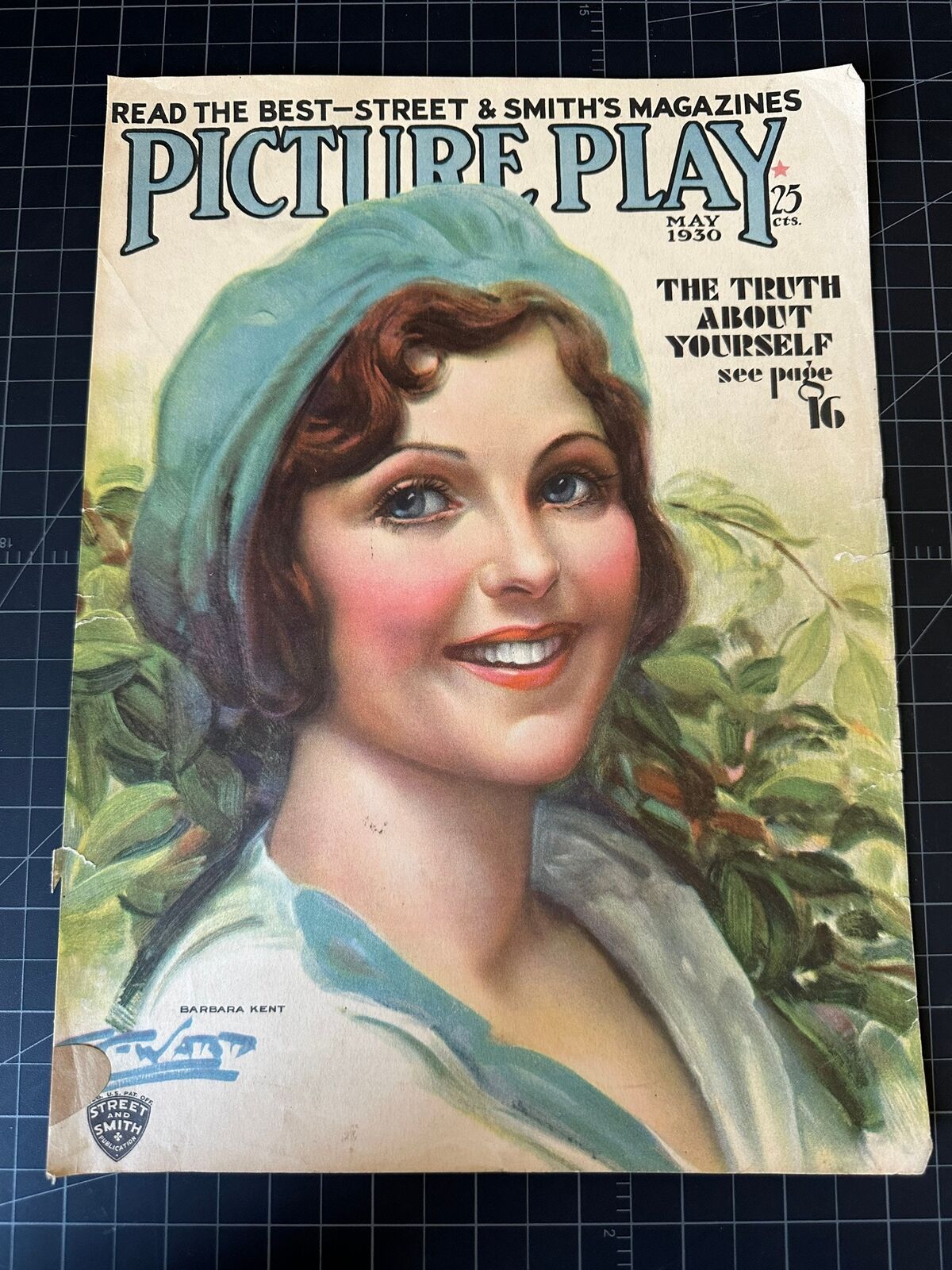 Vintage 1930 Picture Play Magazine Cover - Barbara Kent