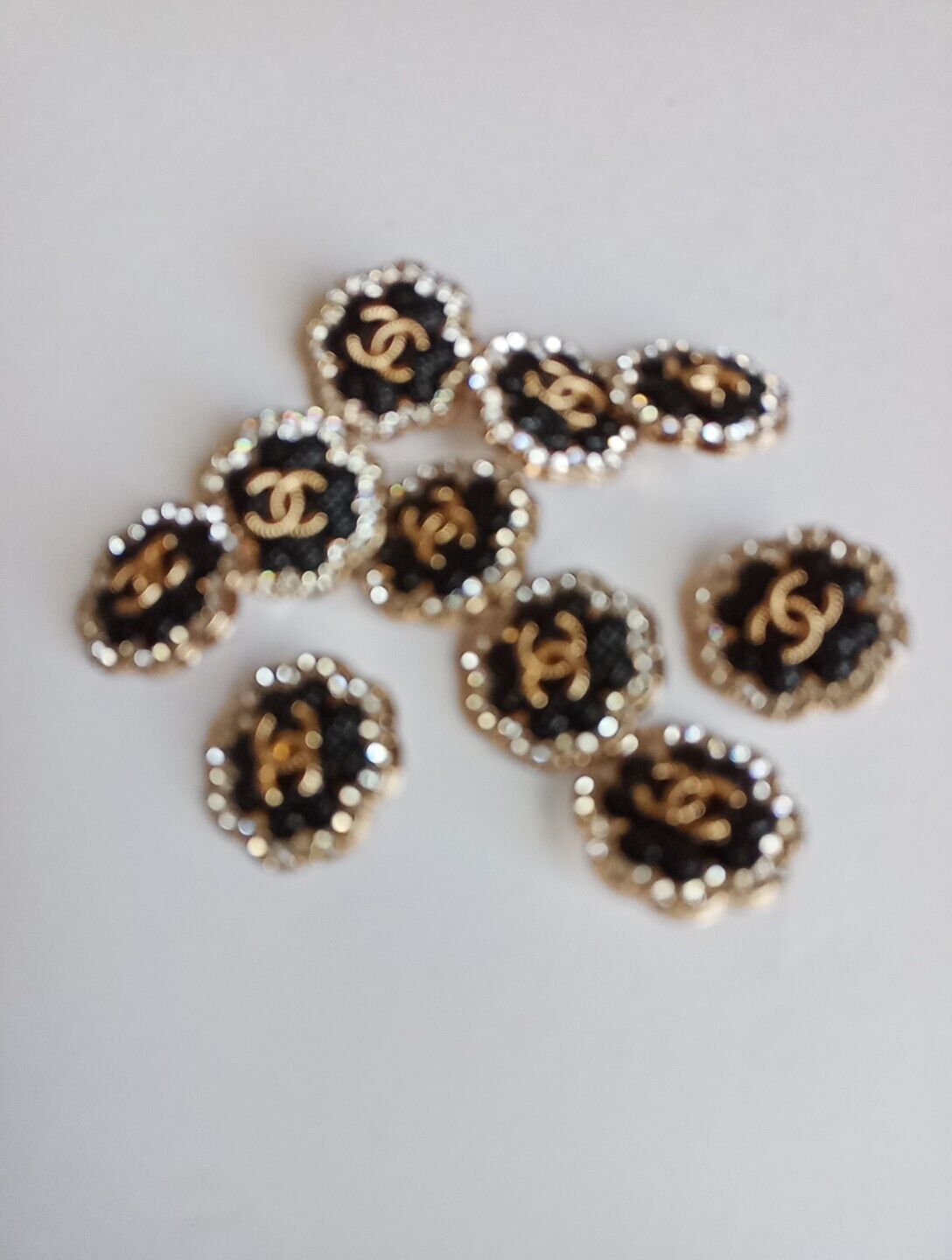 Lot Of 10    Designer Button Chanel Button  22mm REPLACEMENT BUTTON