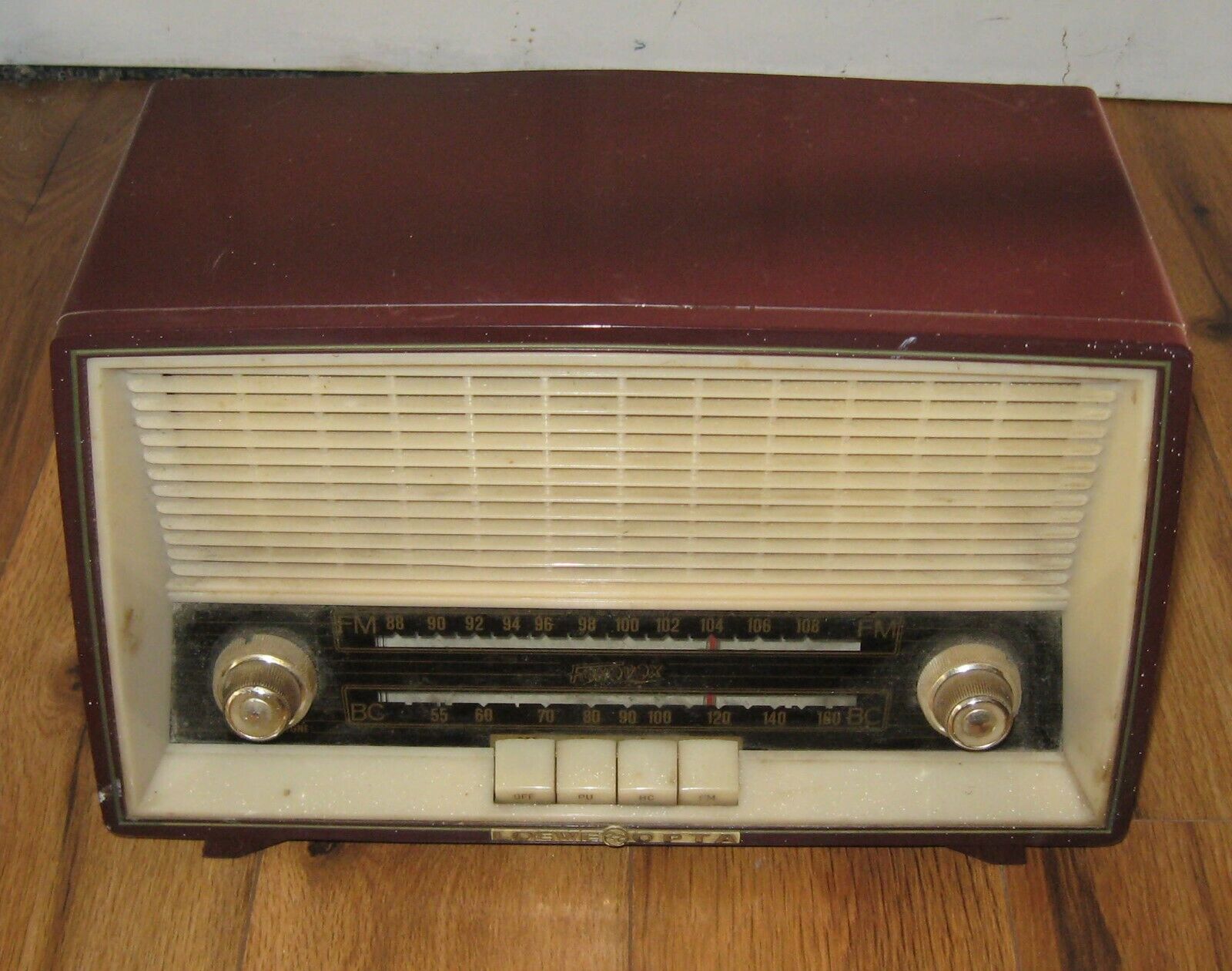 Antique Vtg 1950s Fonovox Loewe Opta Tube Radio West Germany Rare 05708W 1950s