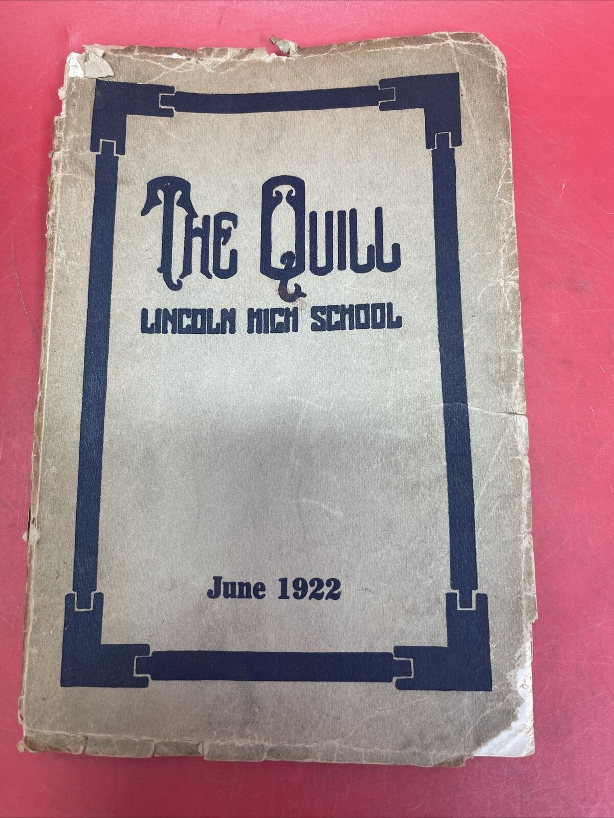 Lincoln High School Yearbook 1922 \