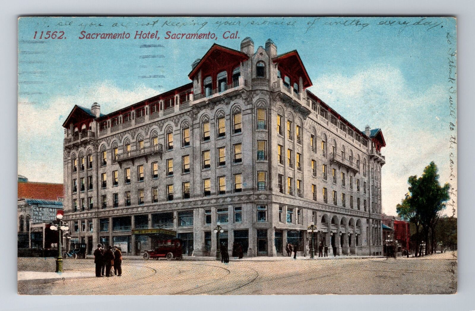 Sacramento CA-California, Sacramento Hotel, Advertising, Vintage Postcard
