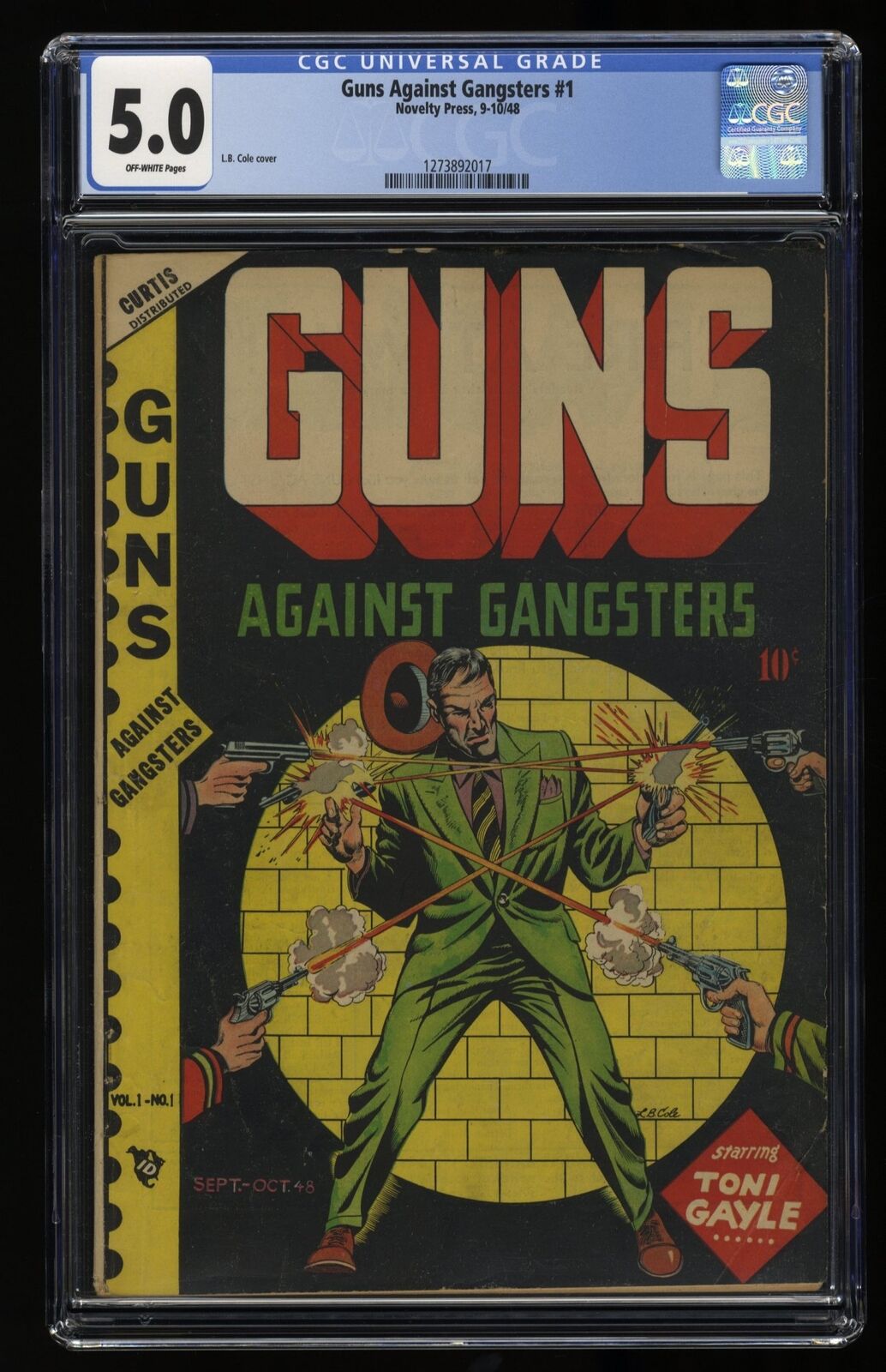 Guns Against Gangsters (1948) #1 CGC VG/FN 5.0 Off White