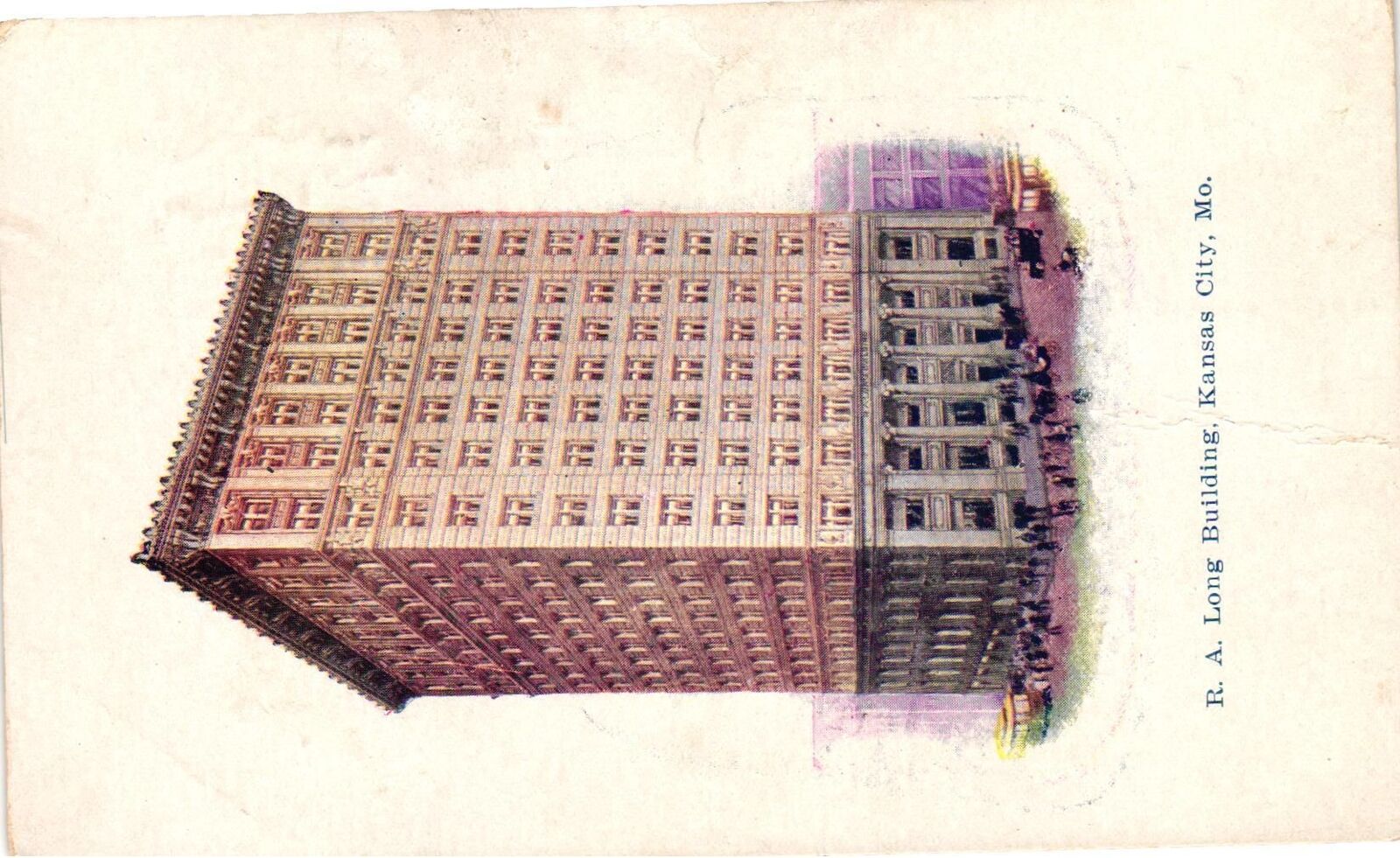 Vintage Postcard- R.A. Long Building, Kansas City, MO.