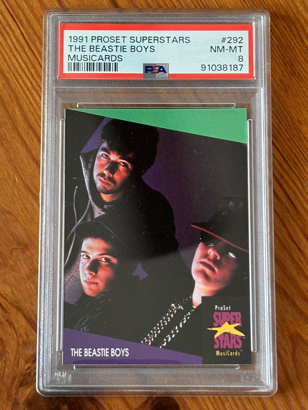 1991 pro set musicards #292 Beastie Boys PSA 8 