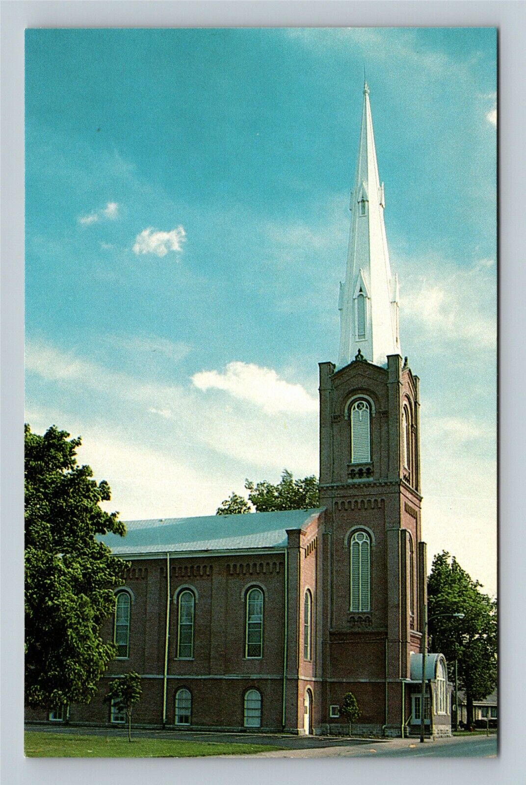 Coldwater MI, First Presbyterian Church, Michigan Vintage Postcard