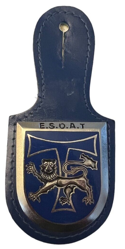 E.S.O.A.T Badge Lion T School Of Under Drago Paris Insigne Officers 4