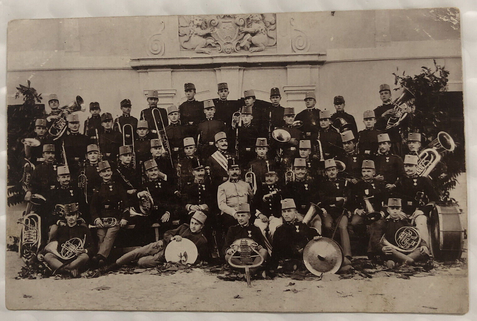 Antique RPPC Real Photo Postcard - Czechoslovakian Military Band 1923 - Posted