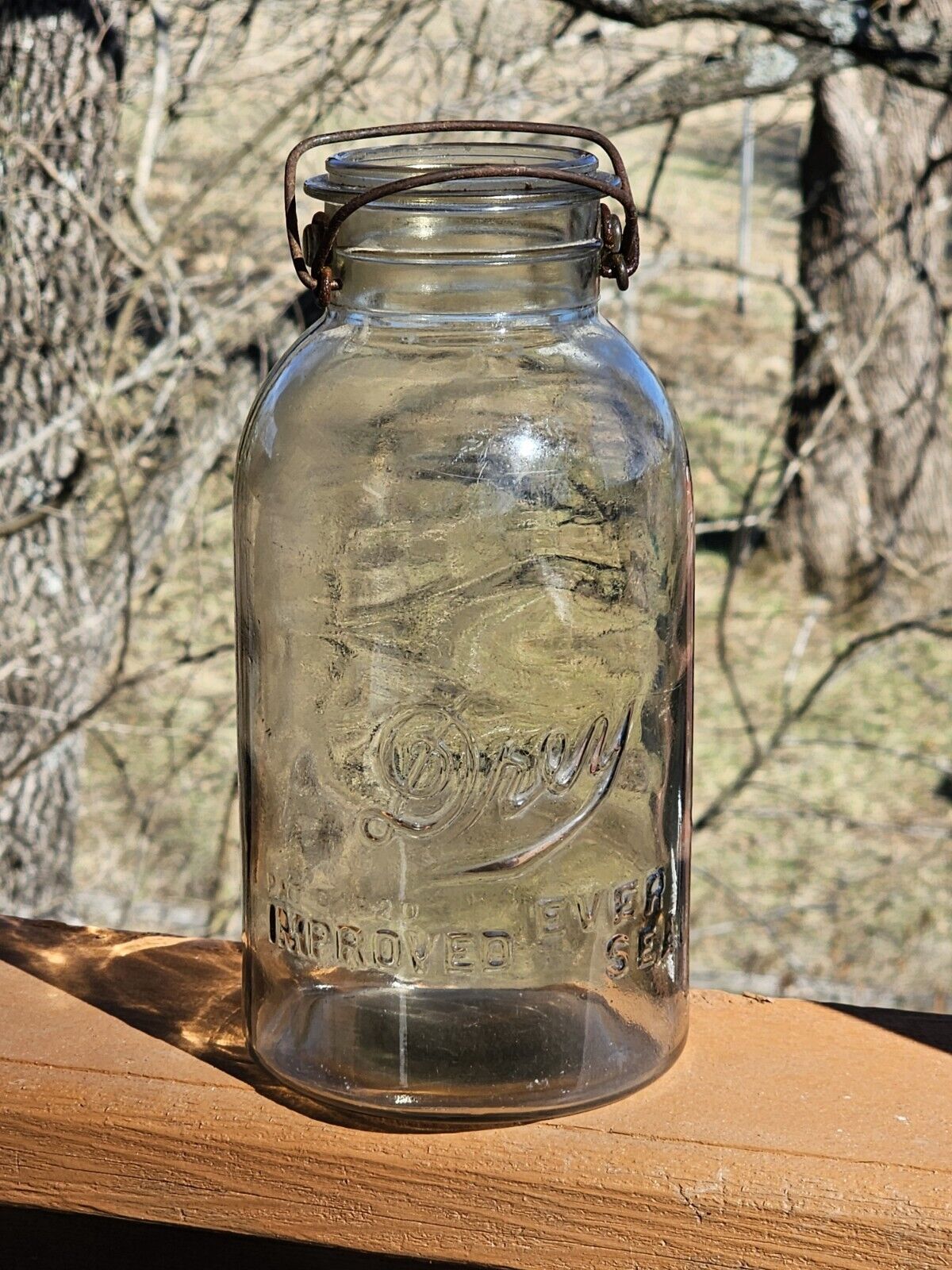Antique Wonderful Drey Improved Ever Seal Large Jar