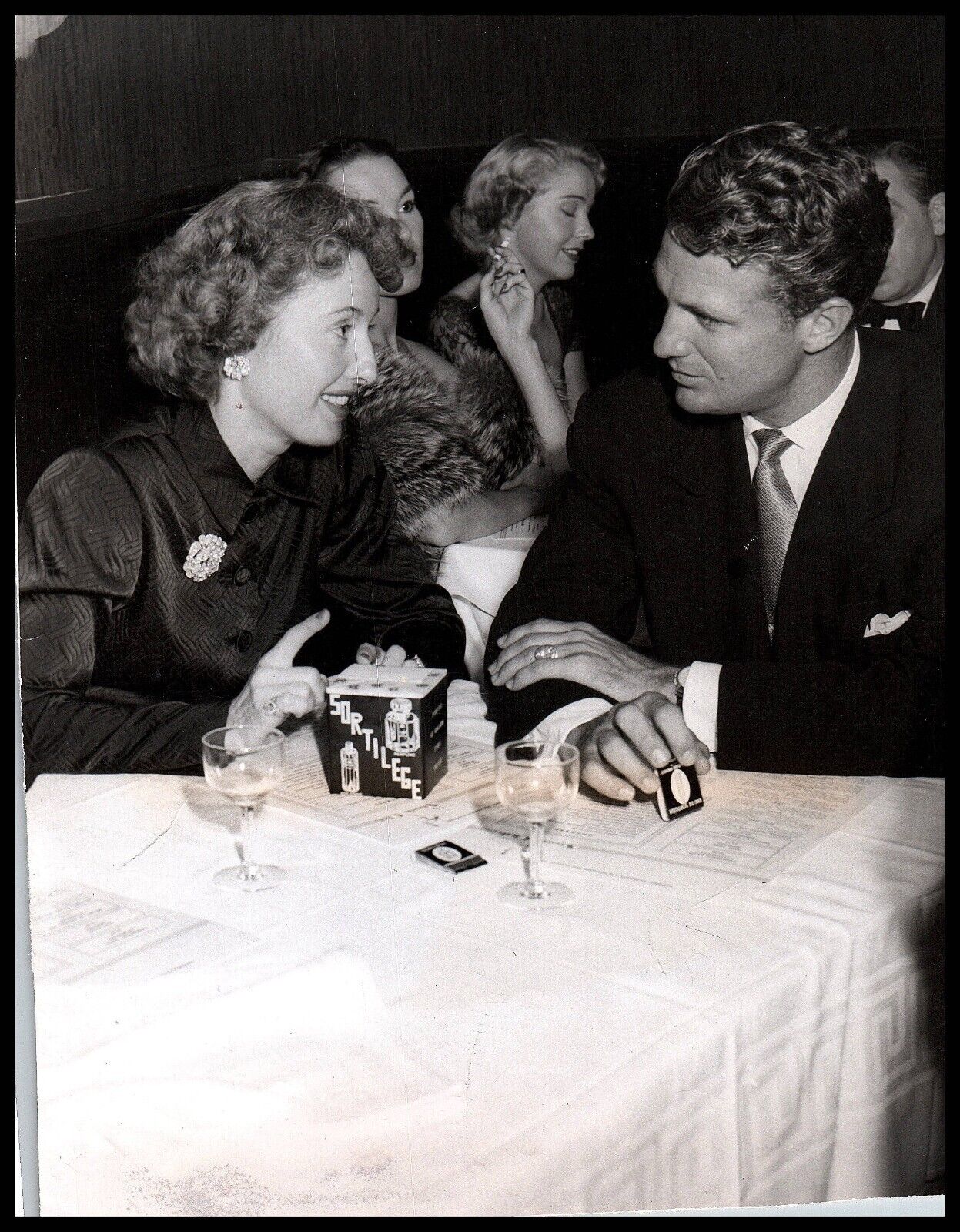 Barbara Stanwyck + Robert Stack (1949) 🎬⭐ Vintage Photo by Stork Club K 342