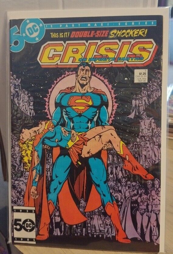 Crisis On Infinite Earths 7  Death Of Supergirl Dc Comics... Bagged & Boarded 