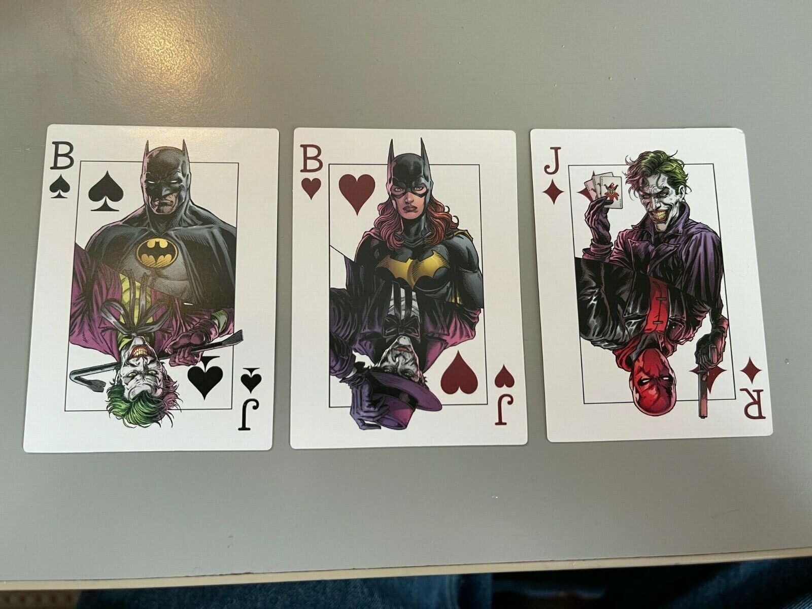 BATMAN THREE JOKERS PROMO PLAYING CARDS SET OF 3 BATMAN BATGIRL RED HOOD JOKER 