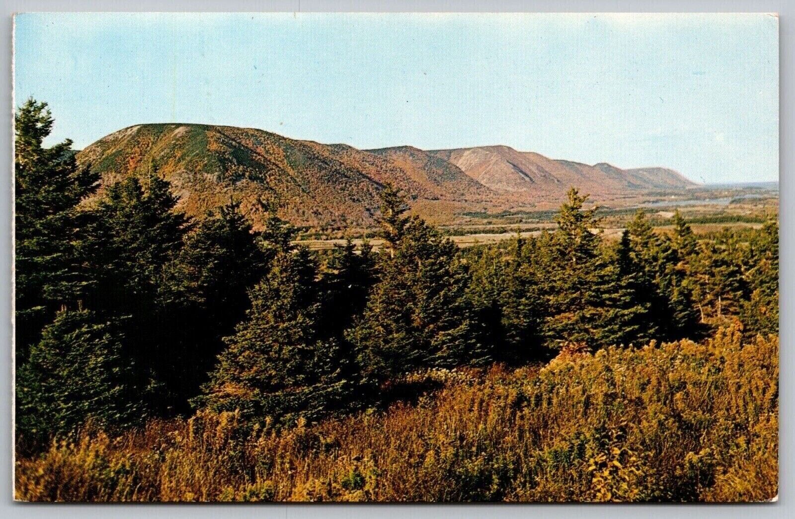 Cape Breton Nova Scotia Canada Sunrise Valley North Mountain Chrome Postcard