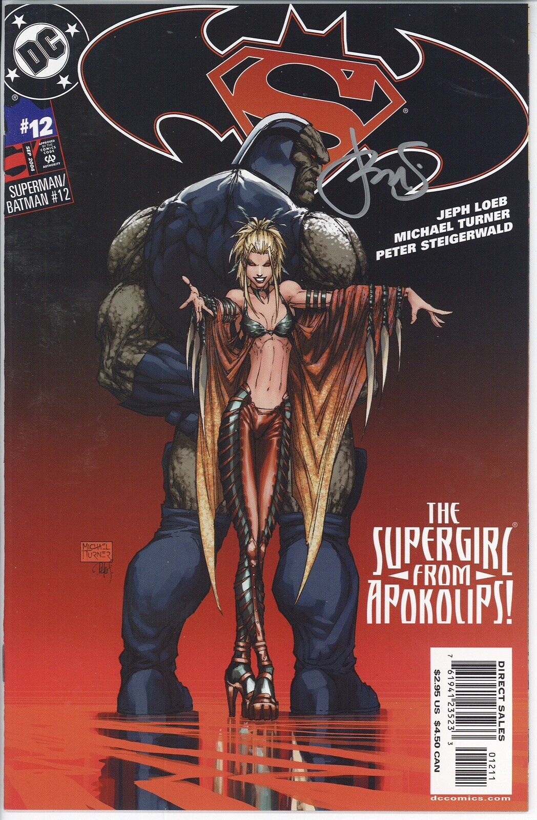 Superman/Batman 12 NM SIGNED Peter STEIGERWALD 1st Print 2004 DC Turner Cover