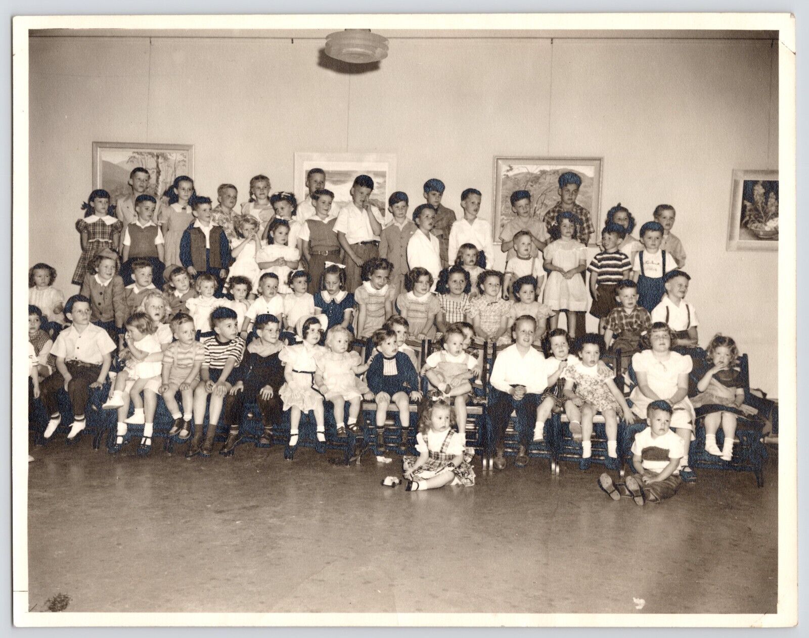 1949 Elementary School Easter Party Vintage Class Group Photo 8x10\