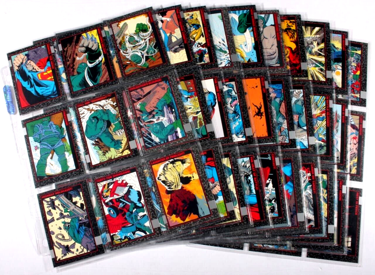 1992 SKYBOX DOOMSDAY THE DEATH OF SUPERMAN COMPLETE SET OF 90 CARDS +MORE MINT