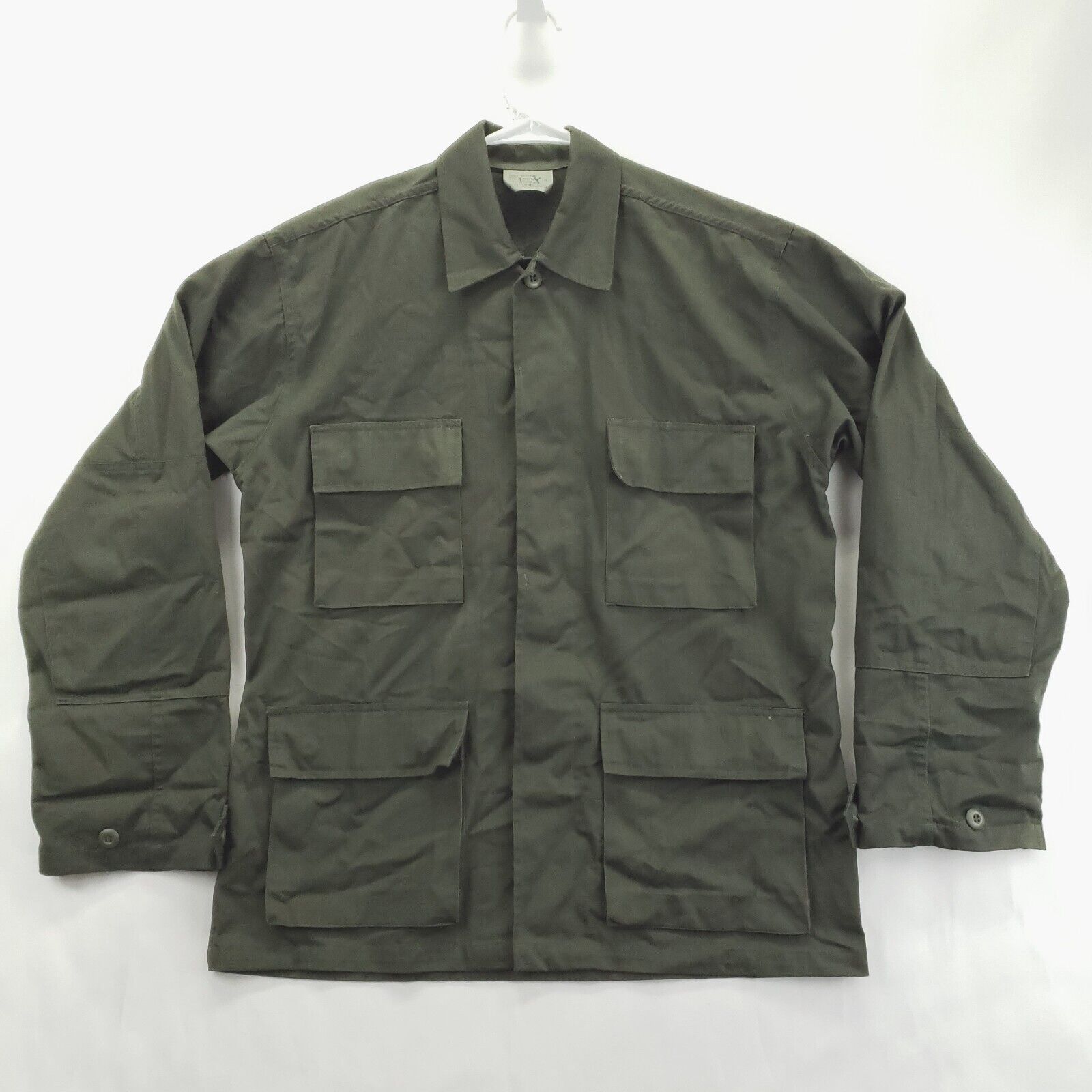 Rothco Ultra Force BDU Field Jacket Top Mens Small Green Regular Fit Full Zip