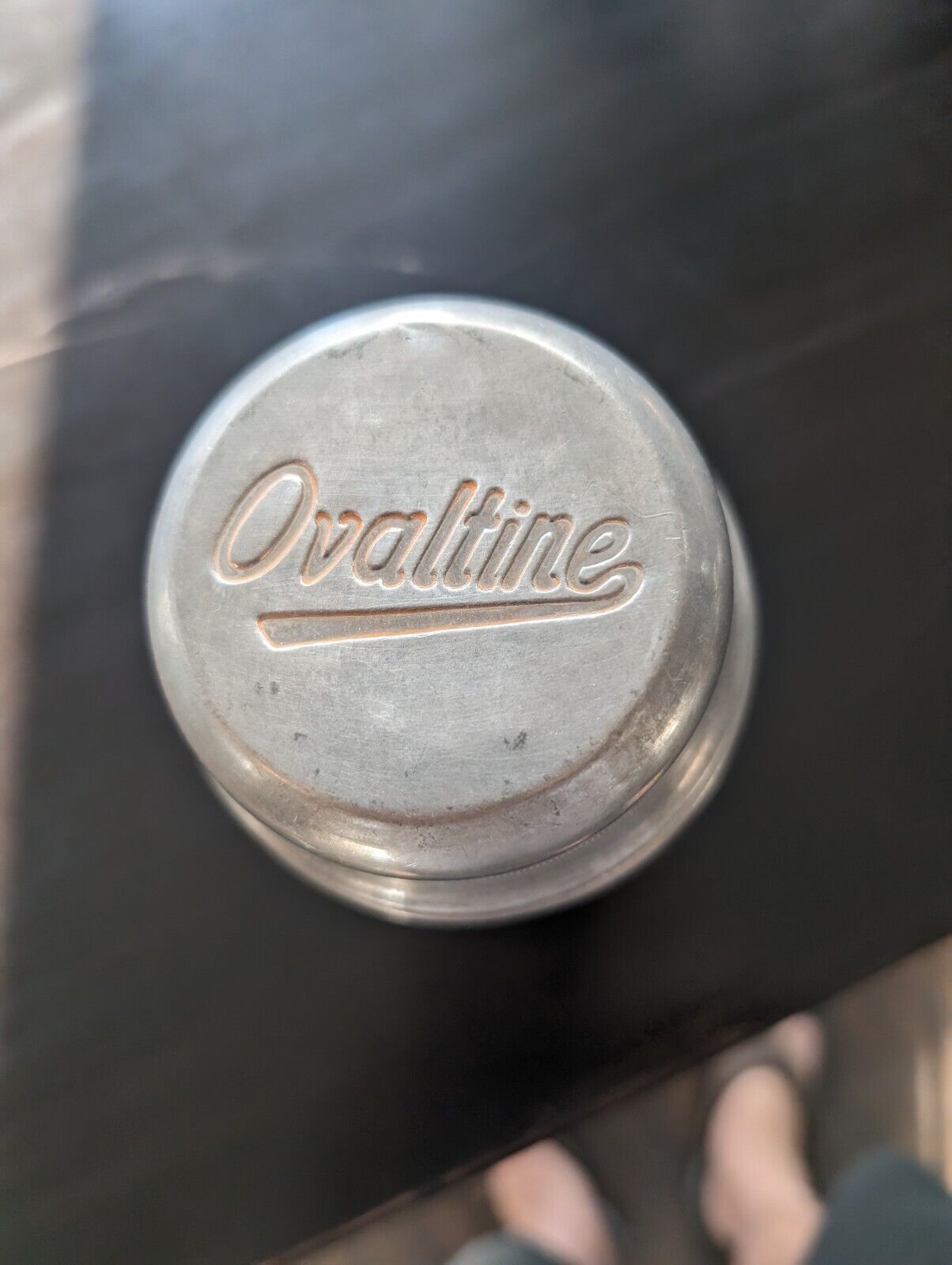 Vintage Ovaltine Advertising Aluminum Shaker Mixer Cup