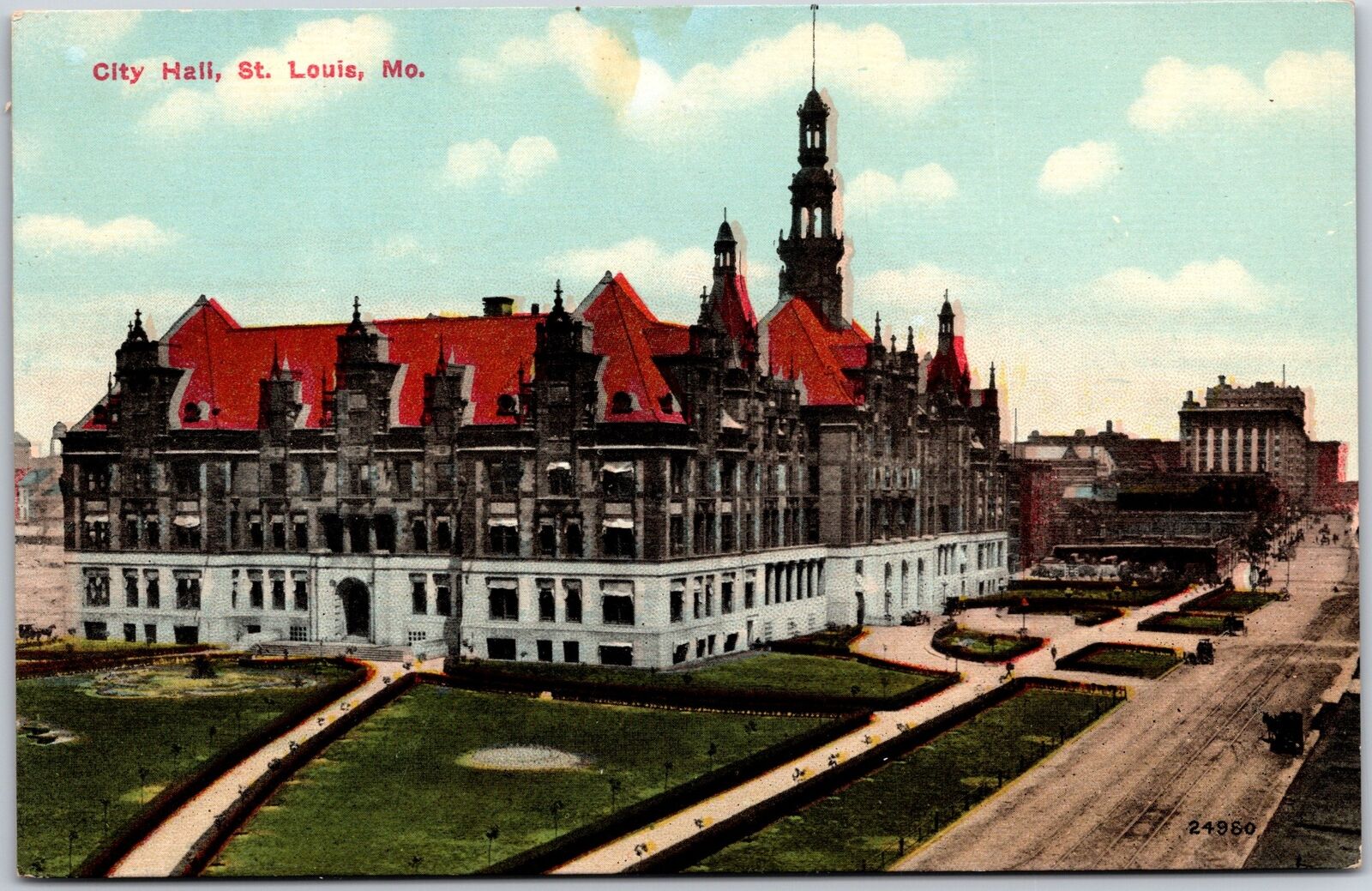 City Hall Saint Louis Missouri MO U.S. Government Office Building Postcard