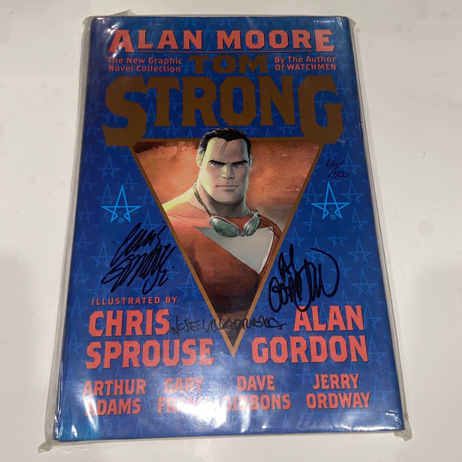 Tom Strong : America's Best Comics Hardcover Alan Moore Triple Signed 66/500