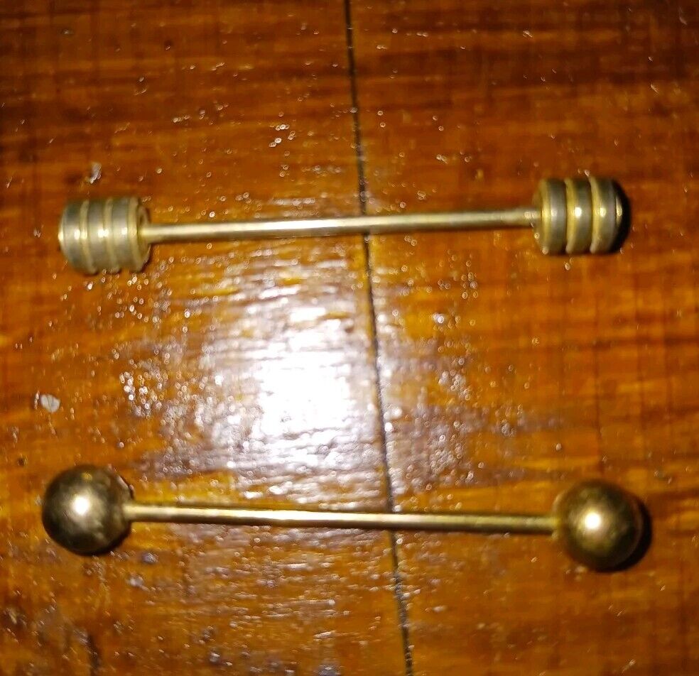 Antique Brass Collar Bar (2)