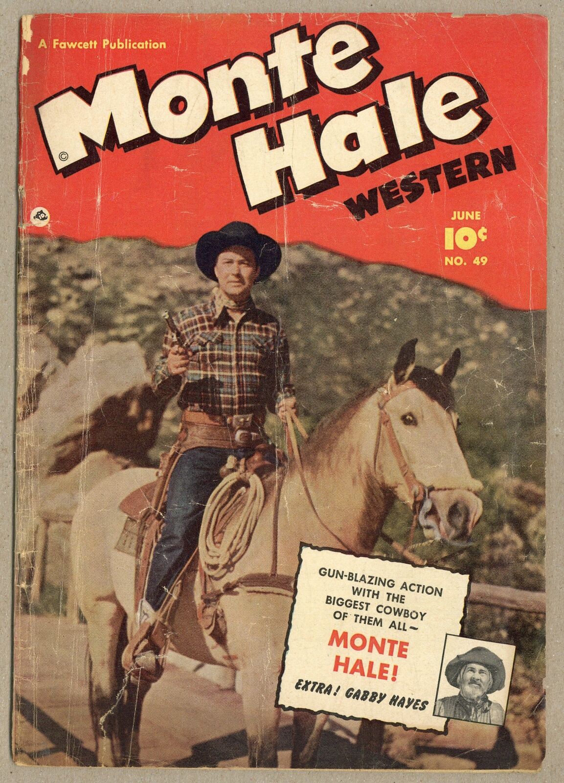 Monte Hale Western #49 GD 2.0 1950 Low Grade