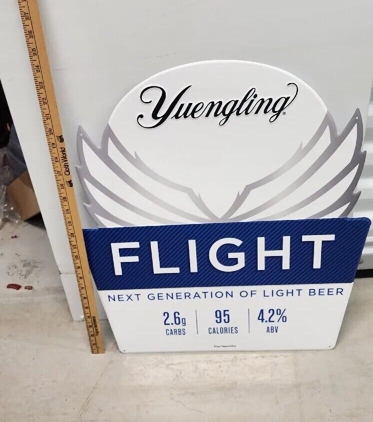 New Large Yuengling Flight Beer Tin Metal Sign Tacker 24X22 Yuengling Metal Sign