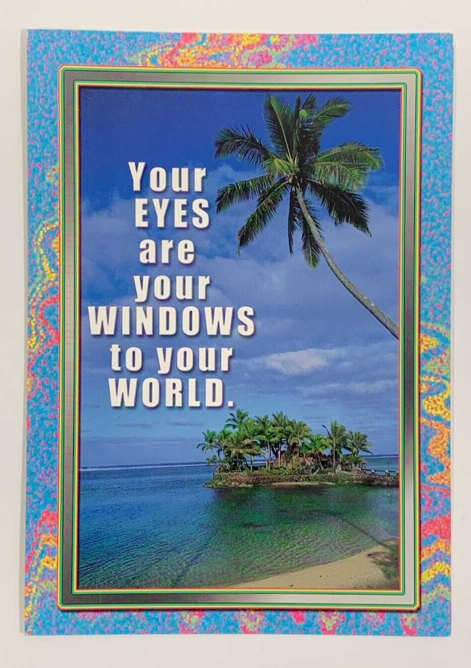 Eyes are your Windows to Your World Eye Exam Reminder Postcard Posted 2003