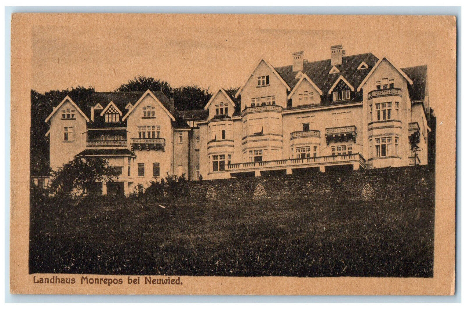c1940's Country House Monrepos near Neuwied Germany Unposted Postcard