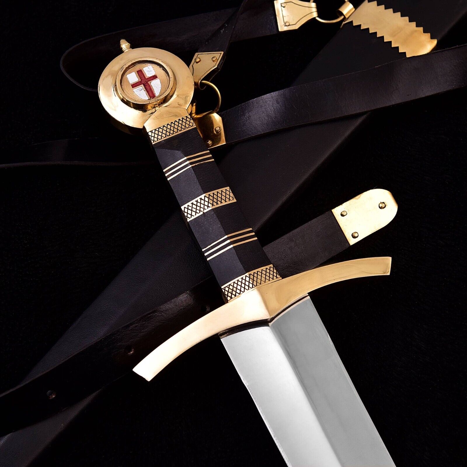 Medieval Knights templar Sword - Handcrafted Templar Sword crusader long sword
