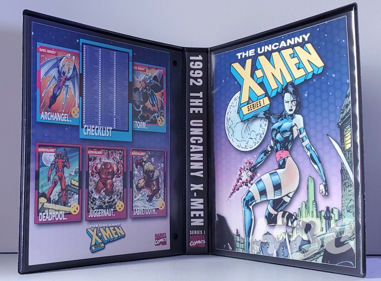 Custom Graphic 1992 THE UNCANNY X-MEN SERIES 1 Trading Card Binder Inserts Only 