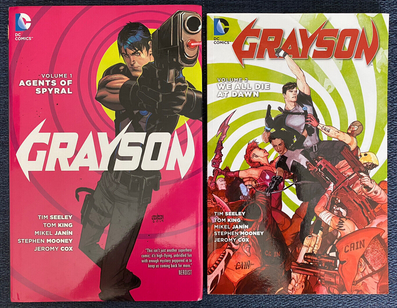 Grayson Vol 1 + 2 (DC Comics) TPB LOT ComicBook Trade Paperback  Hardcover Book