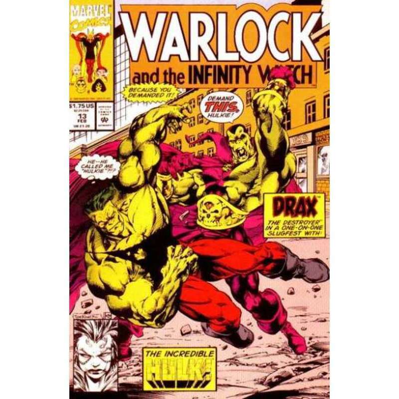 Warlock and the Infinity Watch #13 Marvel comics NM minus [l}
