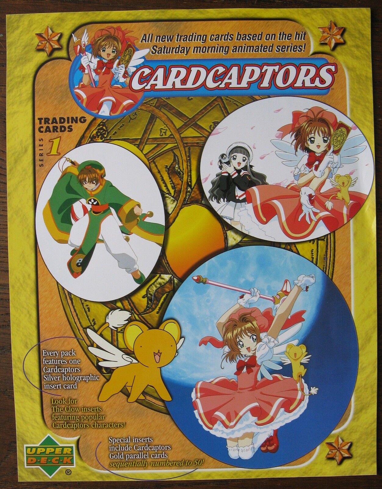 Cardcaptors Trading Cards Sell Sheet (no cards) 2000 Upper Deck