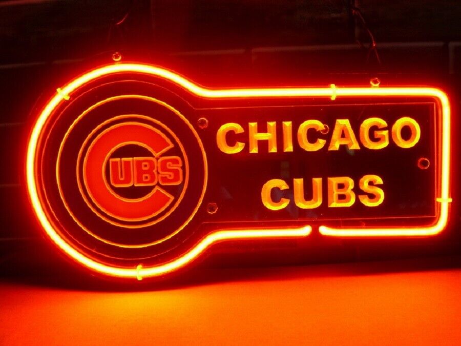 CoCo Chicago Cubs 3D Carved Neon Sign 17