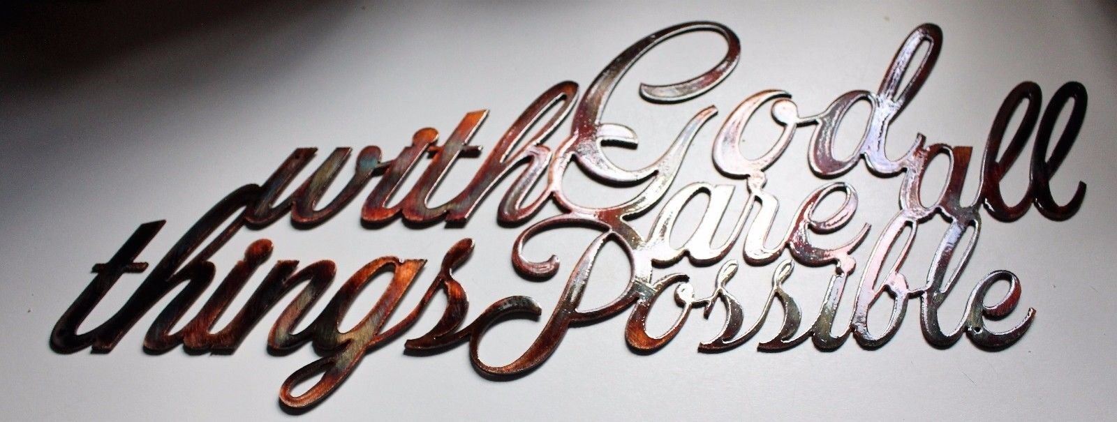 with God all things are Possible Metal Wall Art 20\