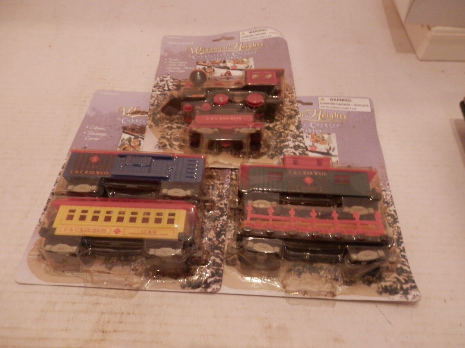 Vintage Windham Heights Cobblestone Corners Collection Battery Operated Train