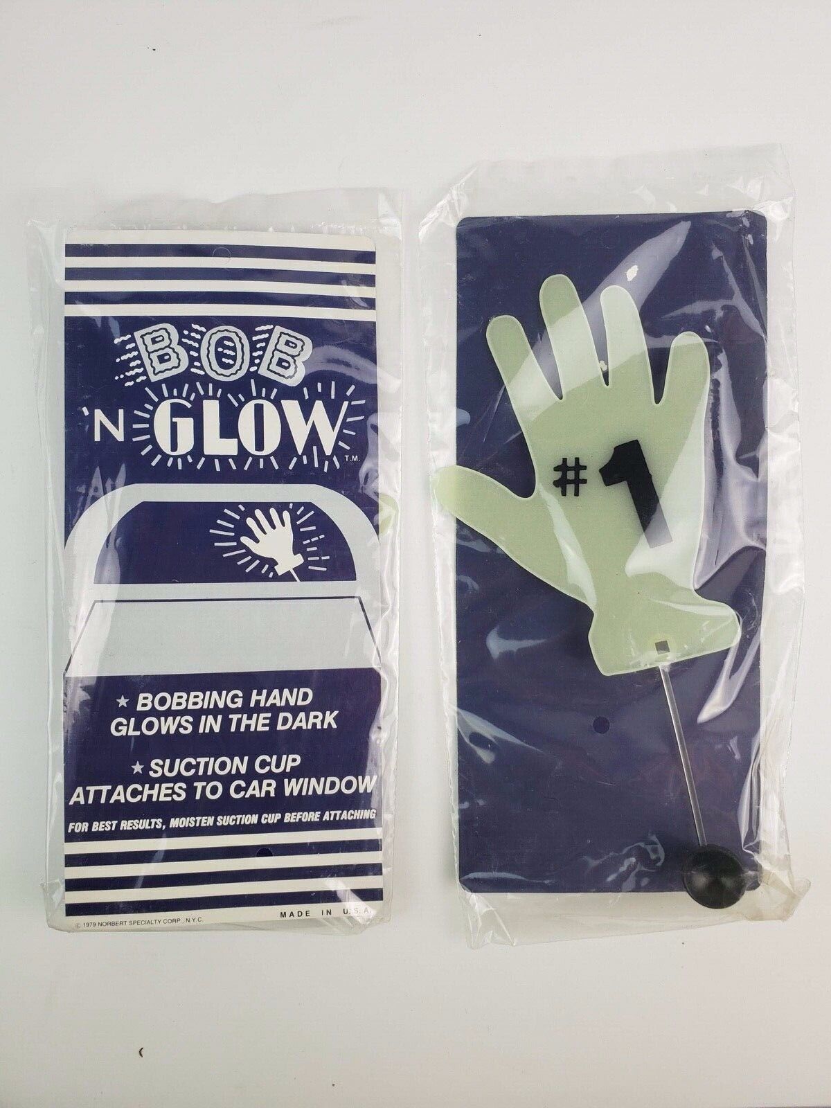 1979 Bob \'n Glow Waving hand w/ suction cup for Rear car window #1