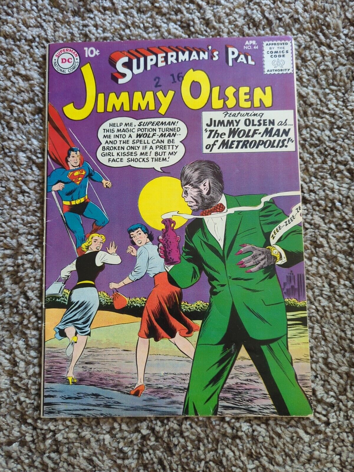 Superman's Pal Jimmy Olsen # 44 Incredible Shape SLIGHT SPINE WEAR NICE COPY🔥🔥