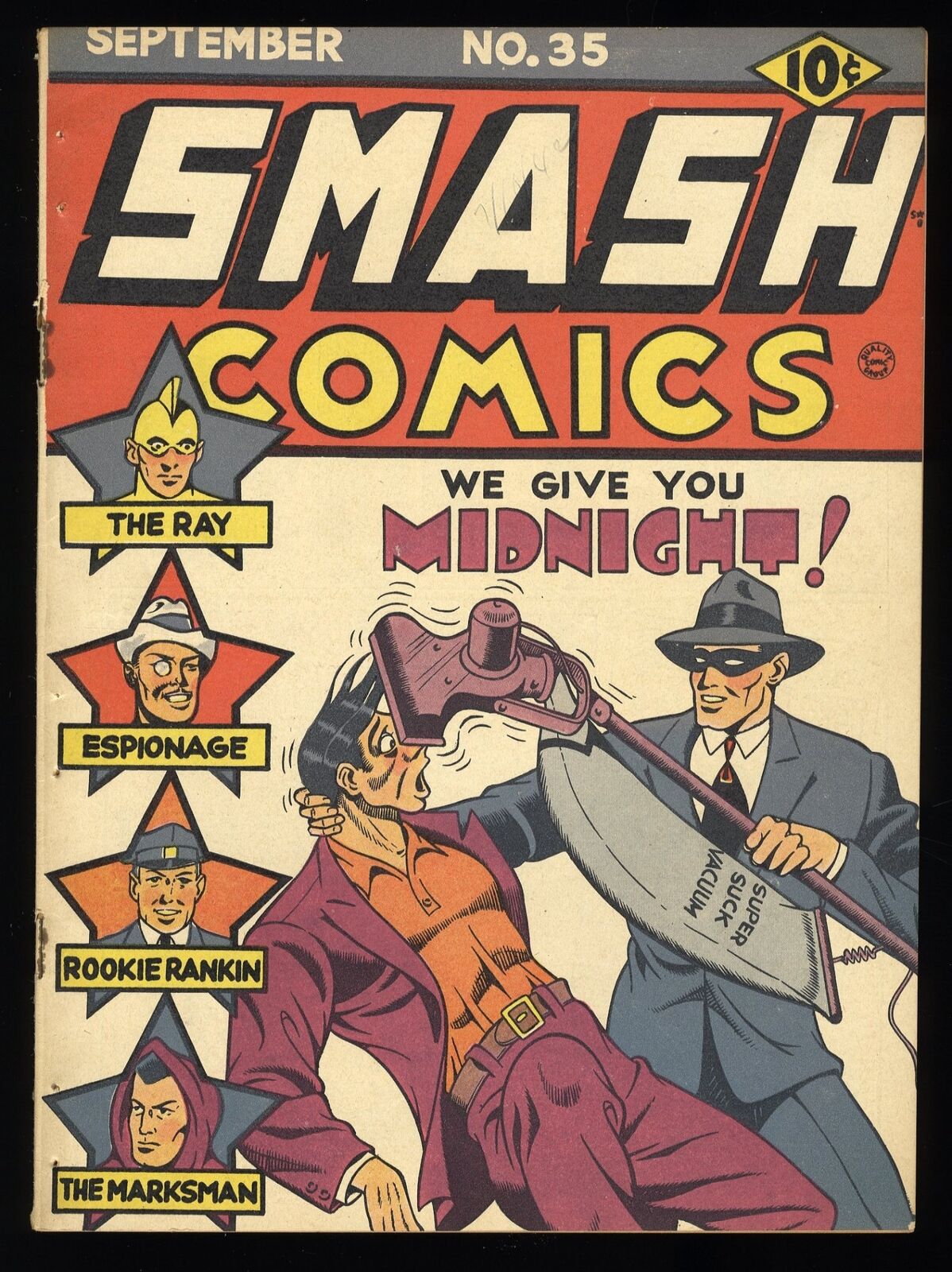 Smash Comics #35 VG- 3.5 Golden Age Superhero 3-D Zone