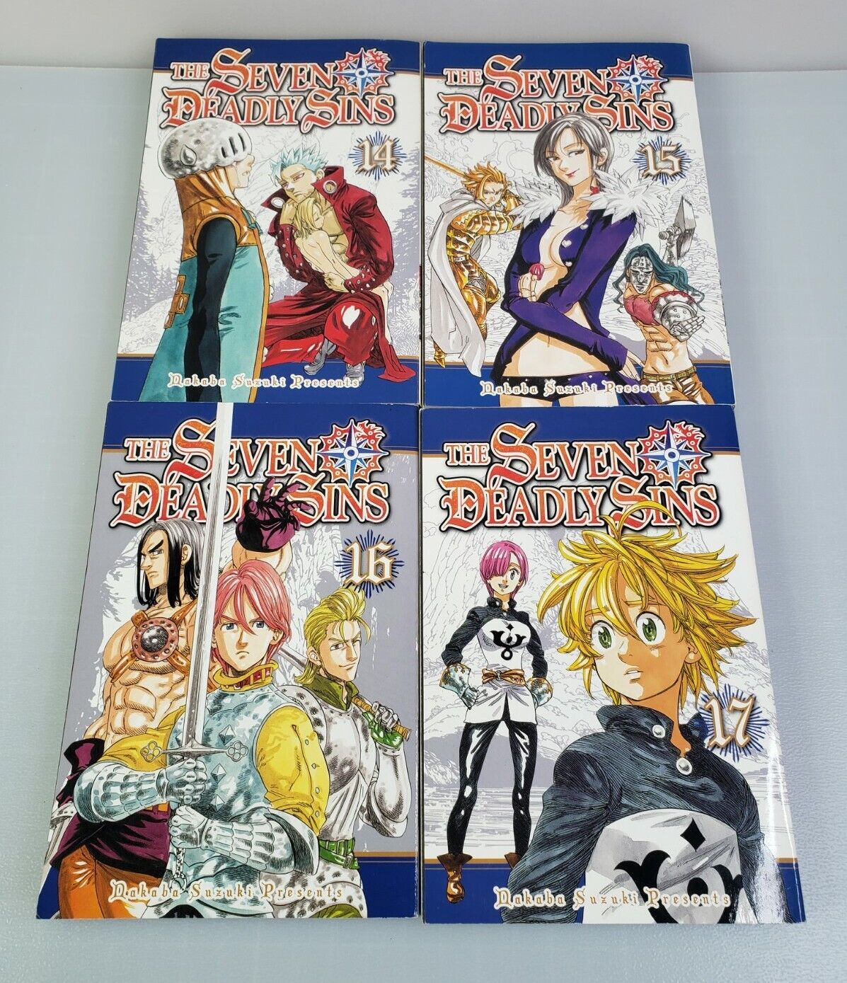 The Seven Deadly Sins English Manga Set Series Volumes 14 15 16 17 Dakota Suzuki